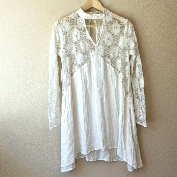 Volcom Bohemian Bride Top White and Lace Size Medium - Picture 2 of 11